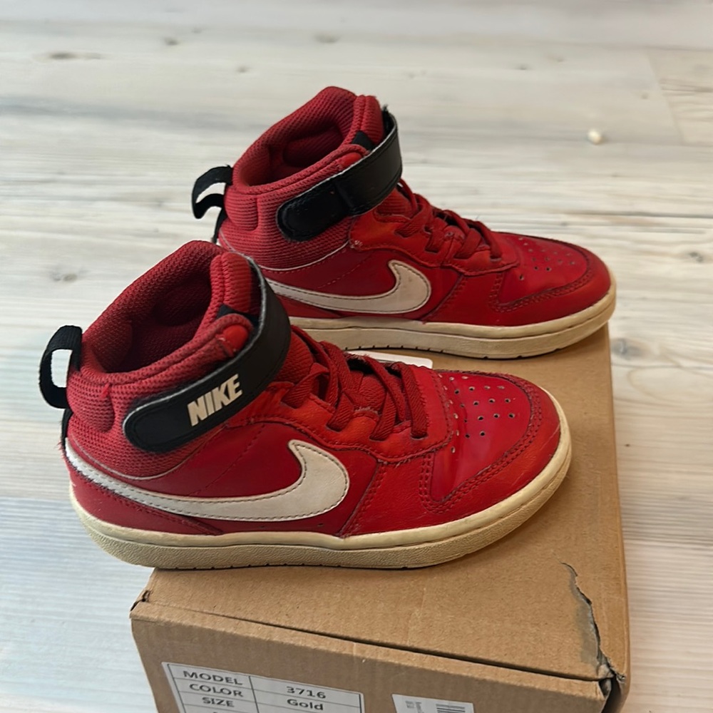 Red Nike sneakers